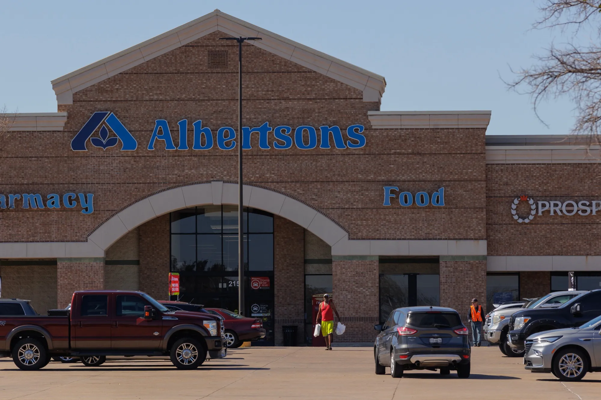 An Albertsons grocery store in Grand Prairie, Texas.