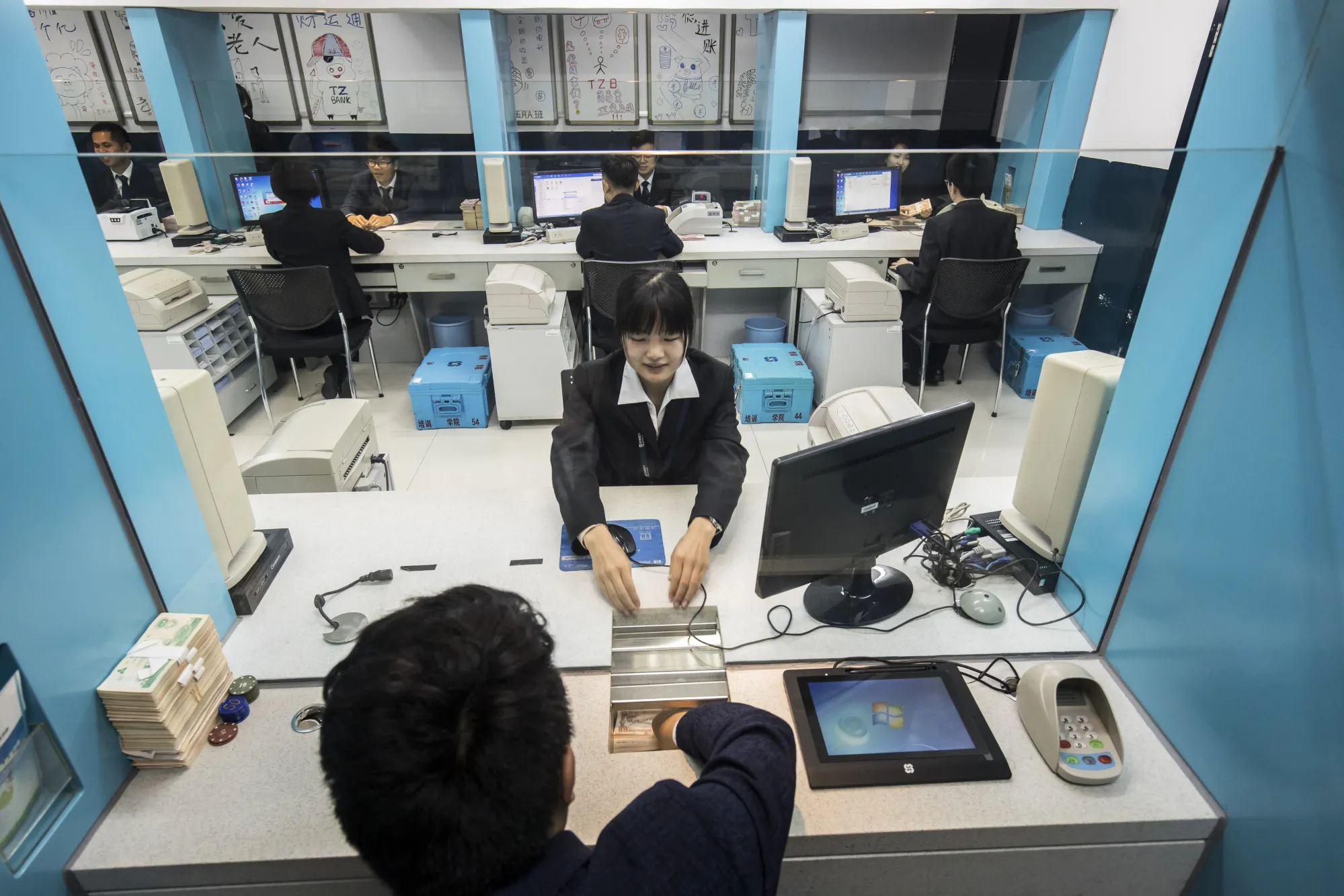 New Recruits Undergo Training at Bank of Taizhou Co., China's Most Profitable Lender