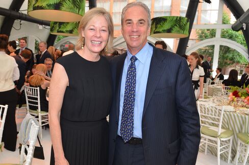 Bank of America's Janet Lamkin, California state president, and Jeff Barker, New York state president. Photographer: Amanda Gordon/Bloomberg
