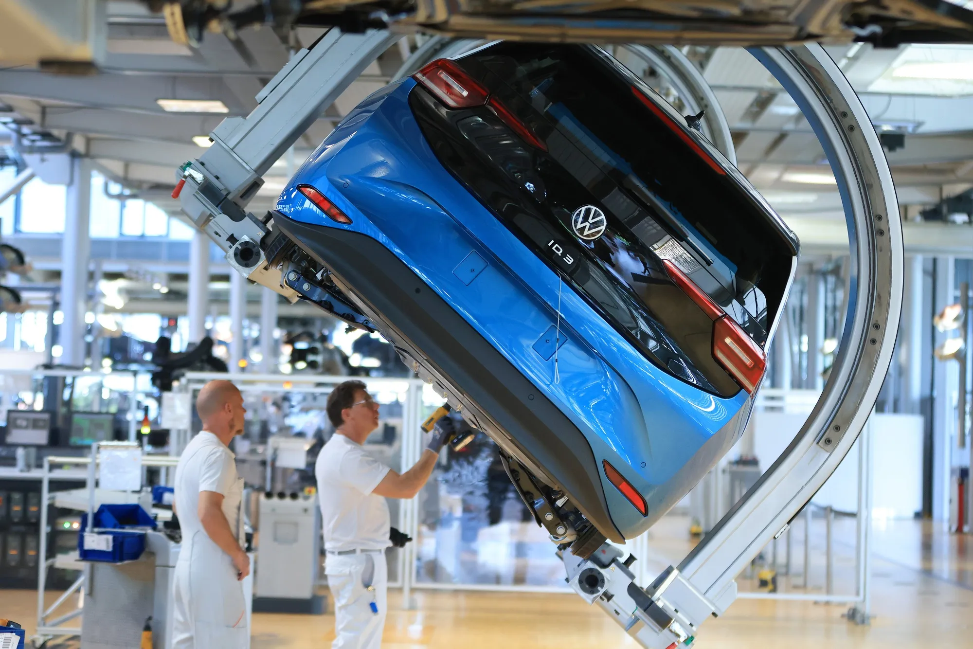 The Volkswagen AG factory in Dresden, Germany.