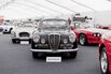 A 1958 Lancia Aurelia B20 GT is displayed among classics up for auction as part of the Goodwood Festival of Speed.
