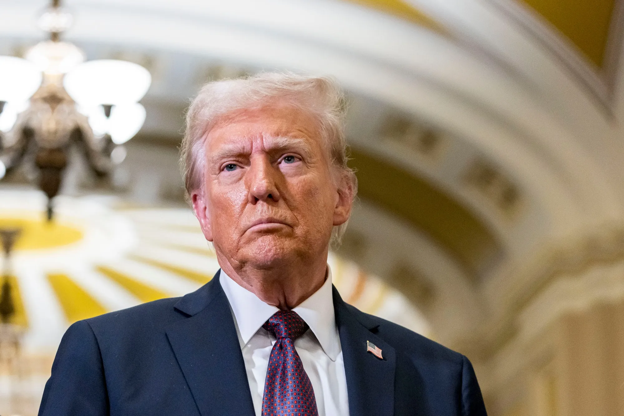 Donald Trump at&nbsp;the US Capitol in Washington, DC, on&nbsp;Jan. 8.&nbsp;