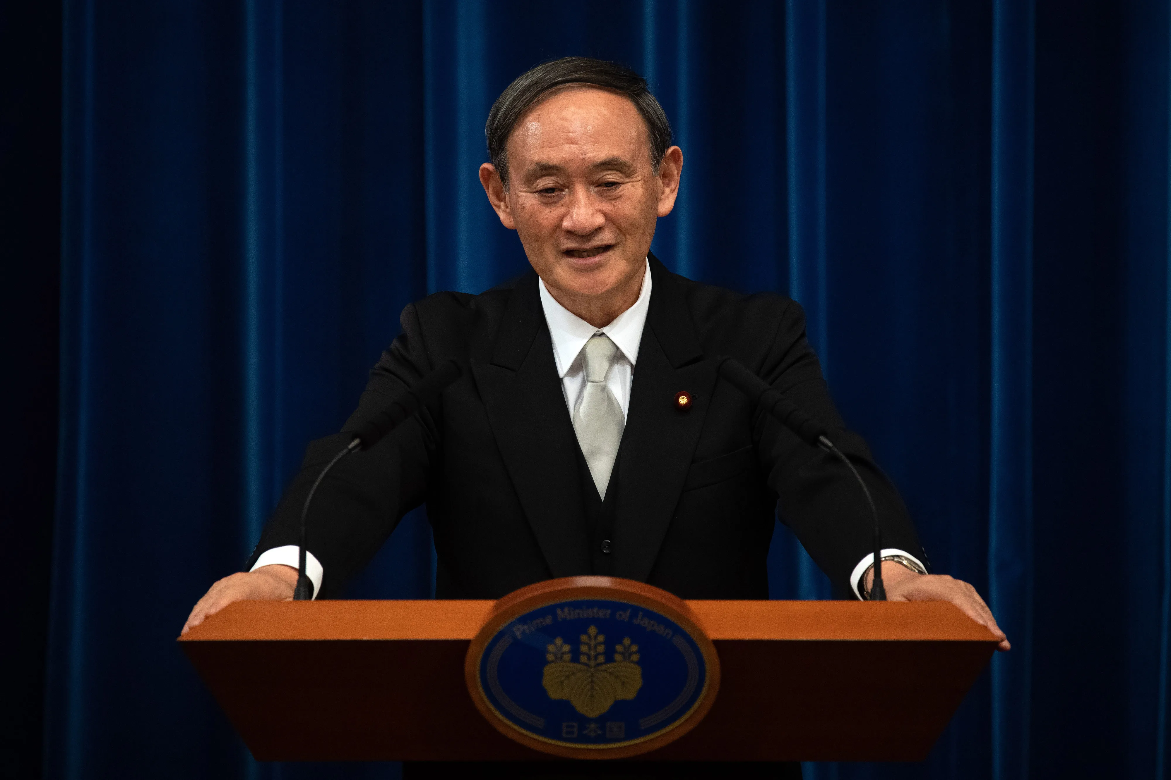 Yoshihide Suga on Sept. 16.