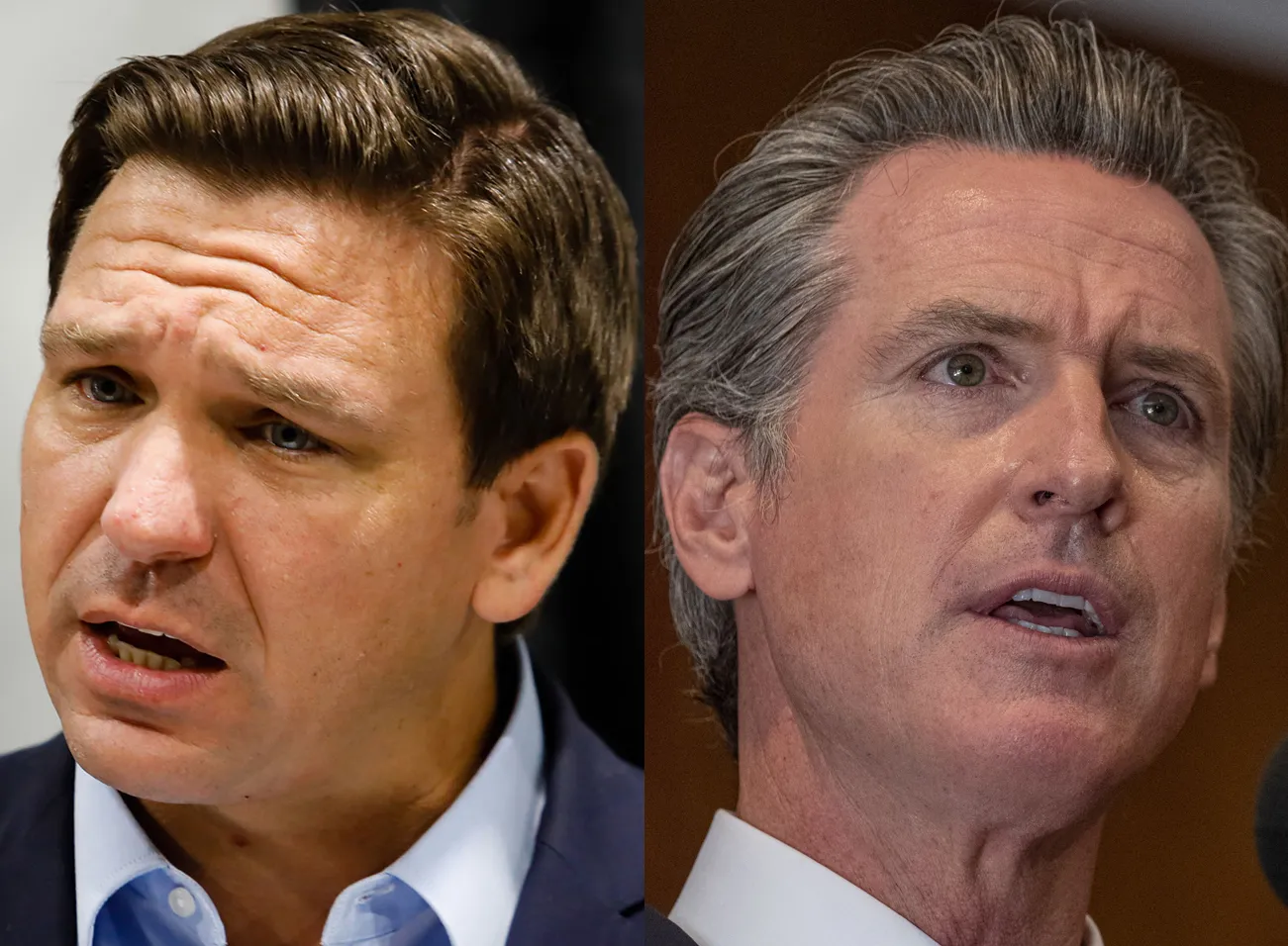 Ron DeSantis and Gavin Newsom