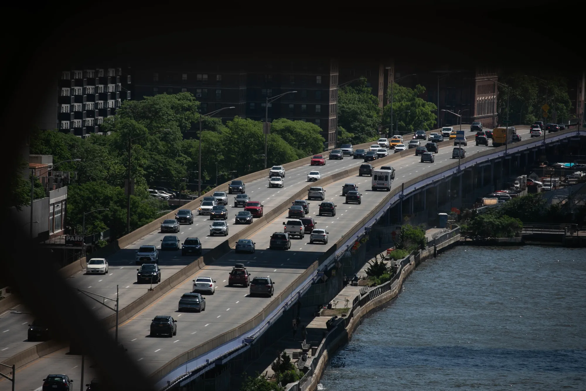 Traffic on the Franklin D. Roosevelt East River Drive in New York.