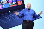 Chief Executive Officer Steve Ballmer unveils Surface, Microsoft's new family of PC tablets for Windows