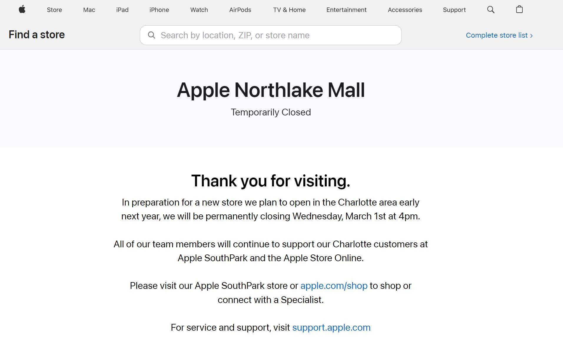 Apple closing South Florida stores due to coronavirus