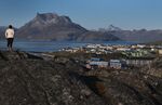 Houses sit&nbsp;in Nuuk, Greenland.&nbsp;