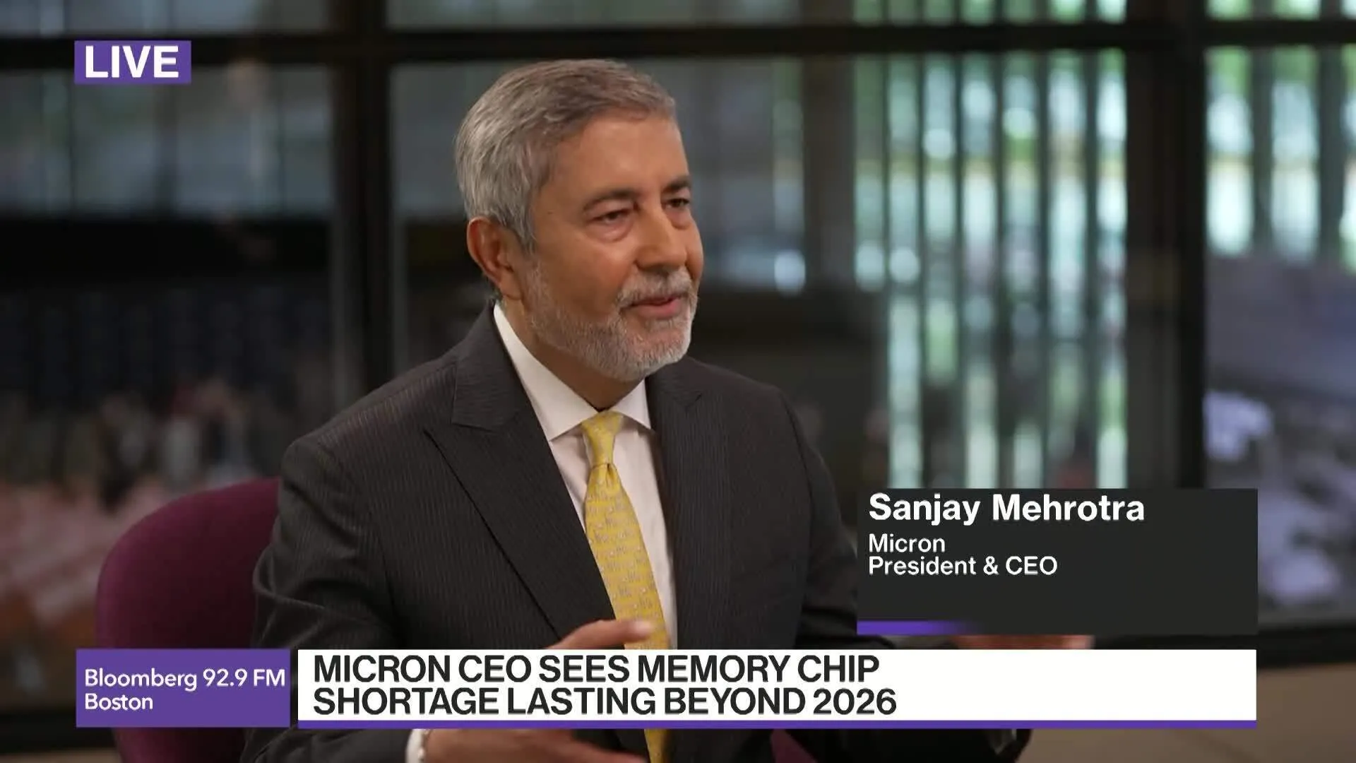 Microtek Ceo Watch Micron CEO Sees Memory Chip Shortage Lasting Beyond 2026 - Bloomberg