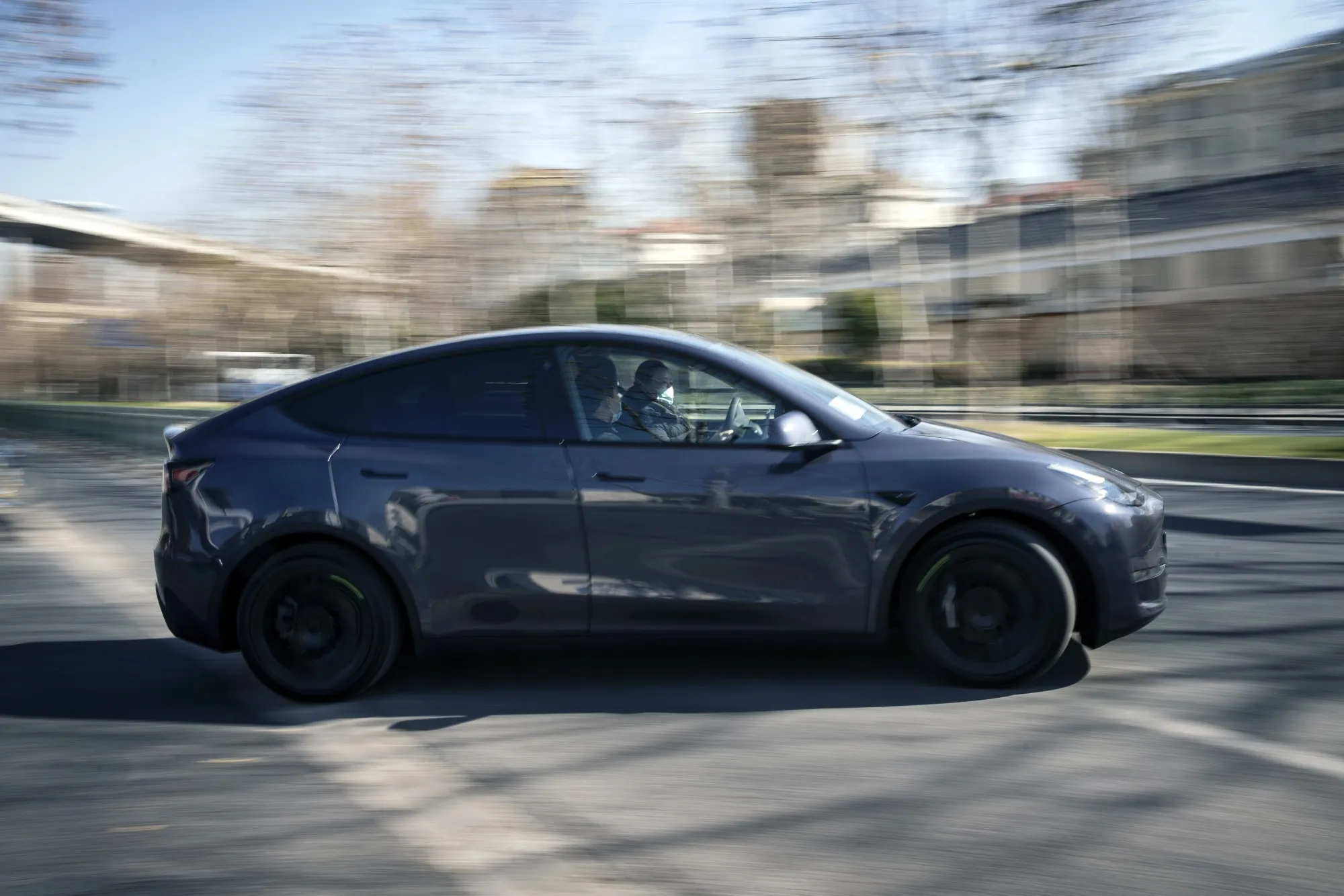 Inside a Tesla Showroom in Shanghai As Carmaker Prolongs Model Y China Delivery Times