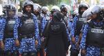 Maldivian police during a protest in Male, Maldives on&nbsp;Feb. 2, 2018.&nbsp;