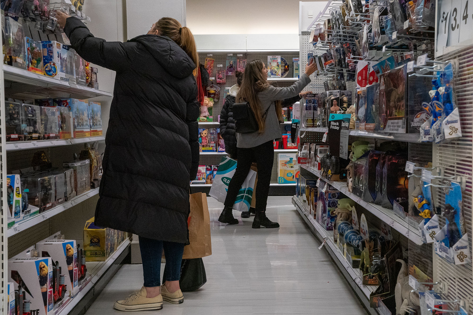 Shoppers in the toy section of a Target store in New York.