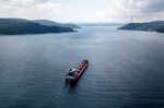 The cargo vessel Razoni along the Bosphorus Strait on August 3.