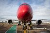 An employee carries out checks on a Boeing Co. 787 Dreamliner passenger aircraft&nbsp;operated by Norwegian Air Shuttle AS, at&nbsp;Gatwick Airport outside London.