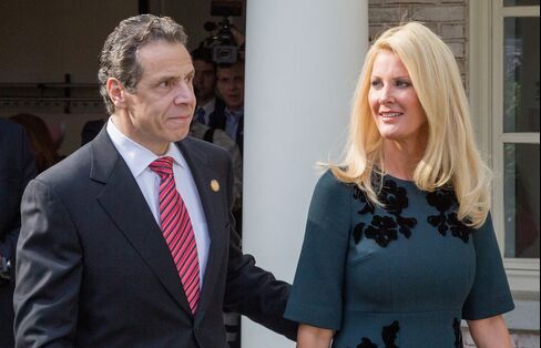 New York State Governor Andrew Cuomo And Sandra Lee