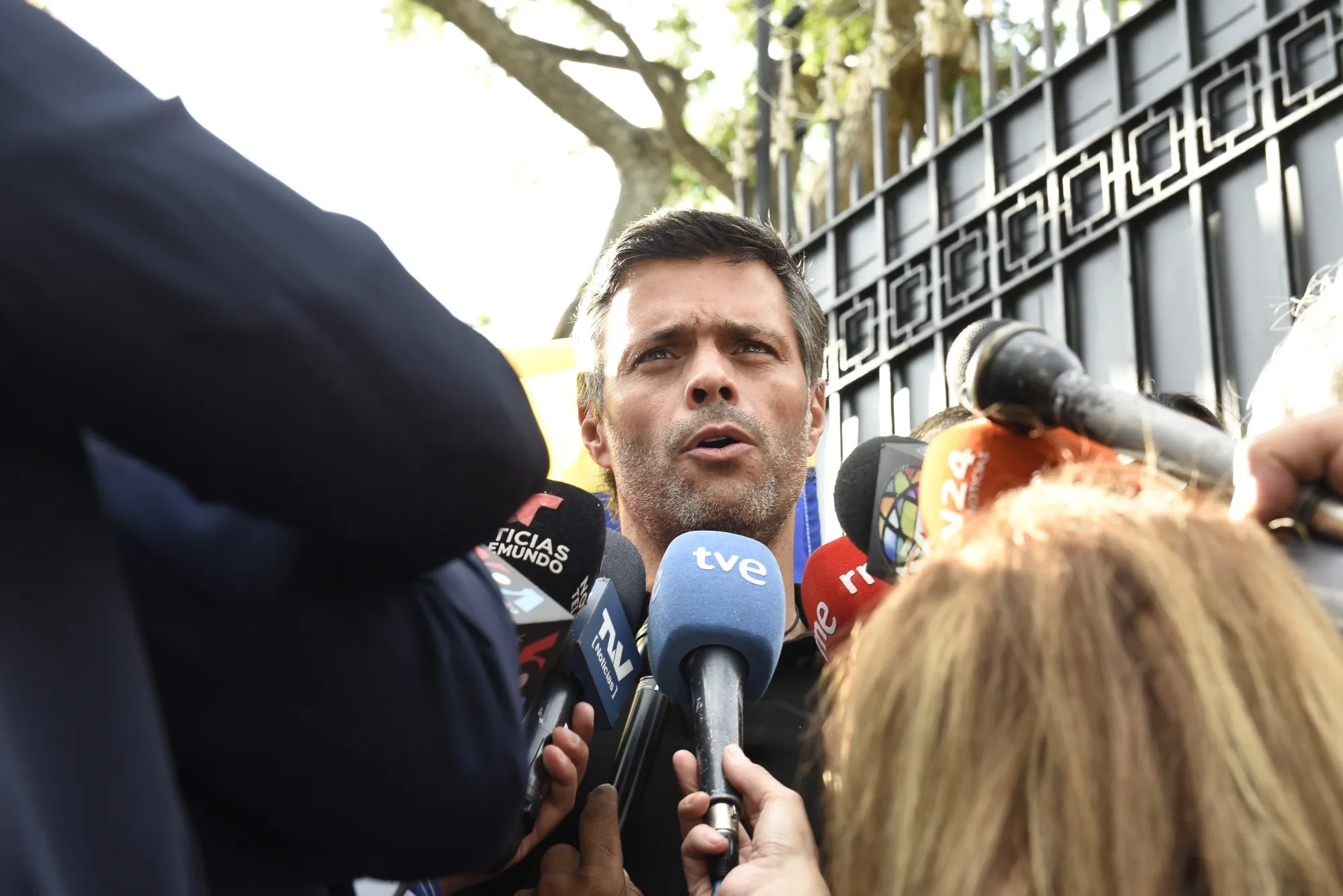 Opposition leader Leopoldo Lopez