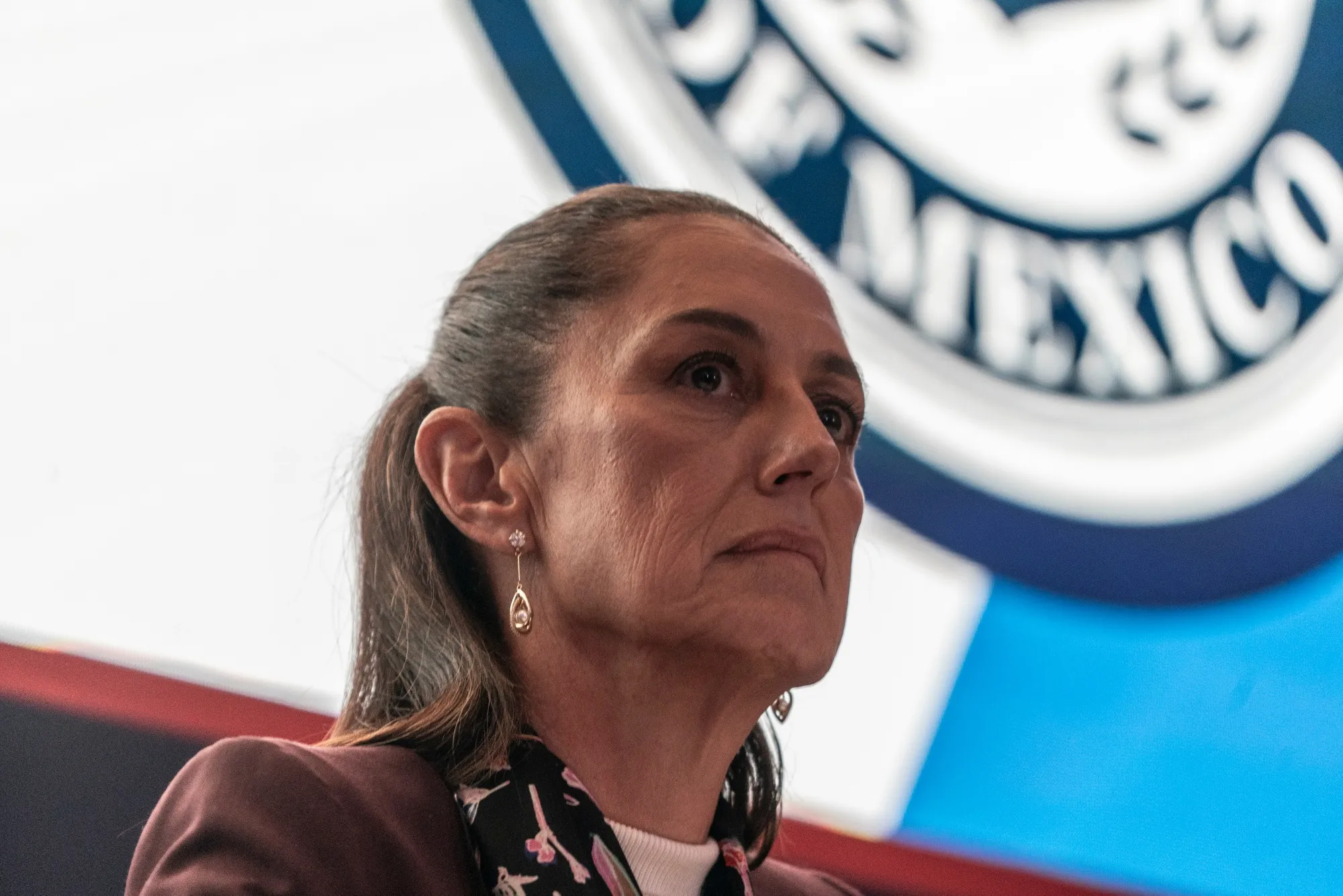Claudia Sheinbaum, former mayor of Mexico City and presidential candidate for the Morena party, at the American Society of Mexico on Jan. 15.&nbsp;
