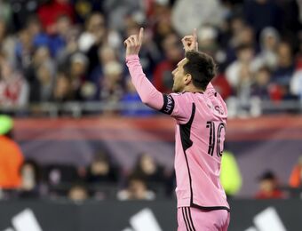relates to Lionel Messi gets 2 goals in front of record New England crowd as Miami beats Revolution 4-1