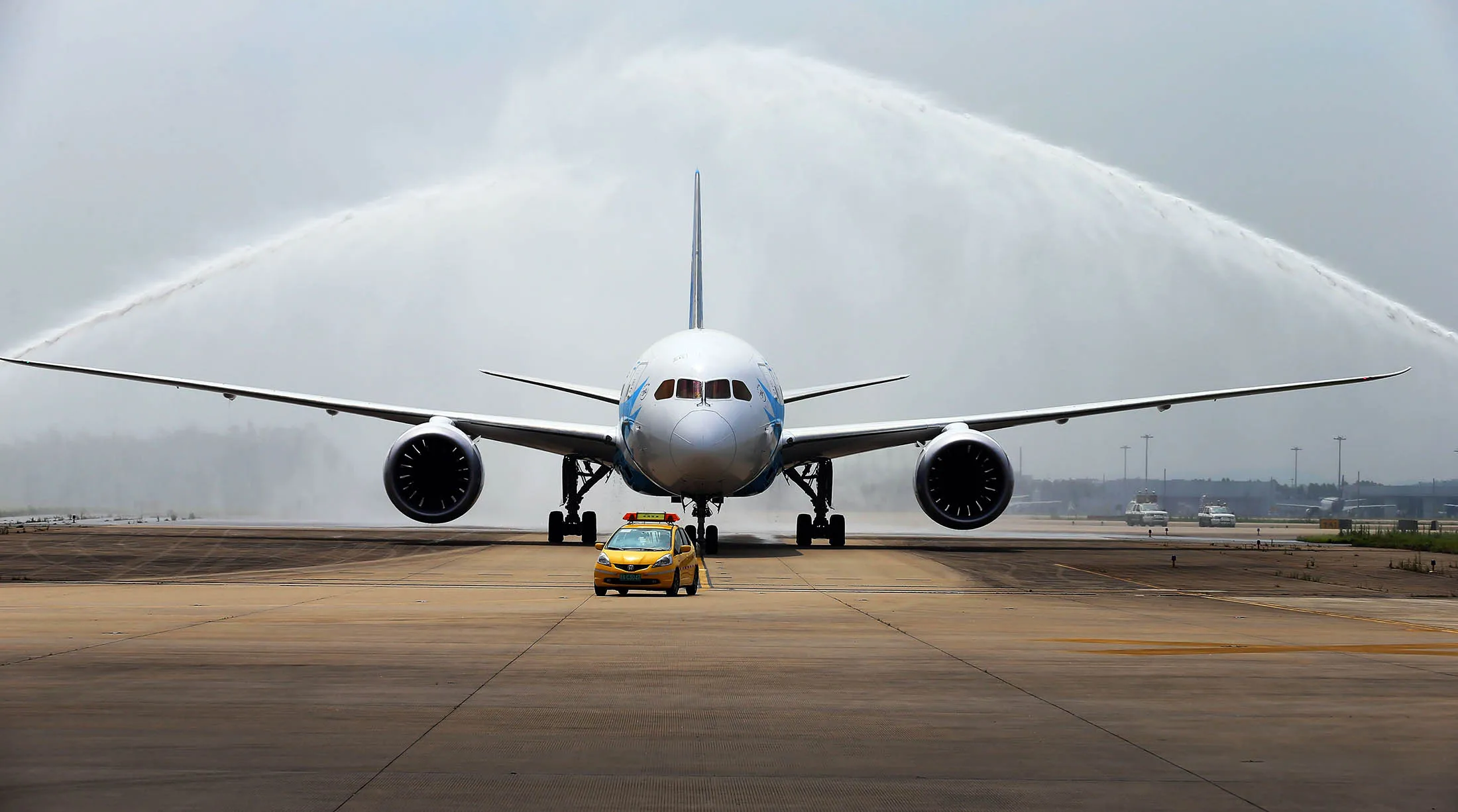 China's first Boeing 787 Dreamliner delivered to China Southern Airlines in June 2013.
