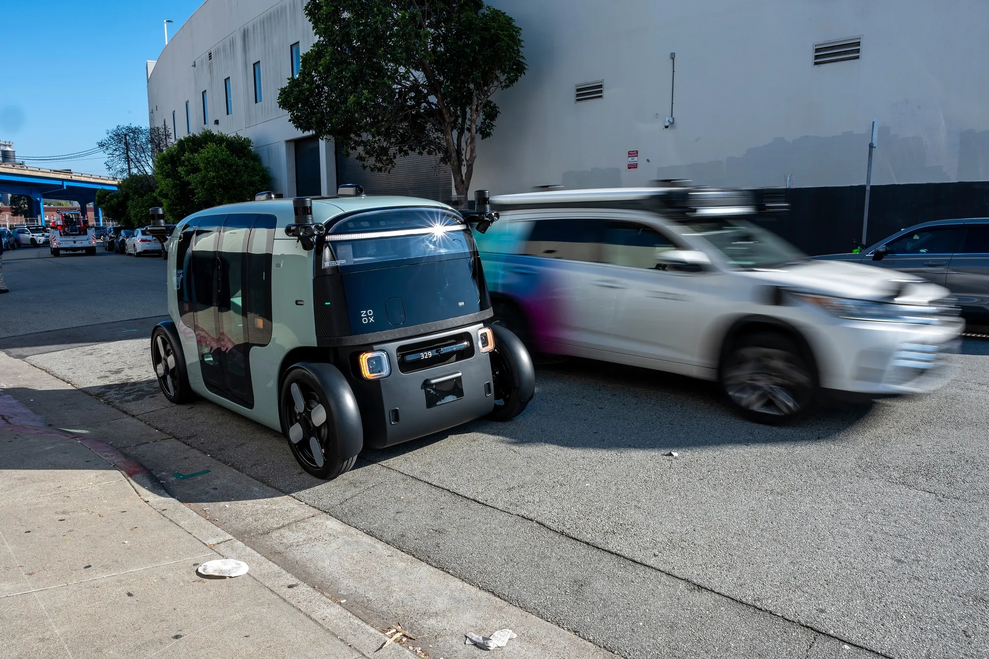 Zoox autonomous robotaxis in San Francisco in 2024.