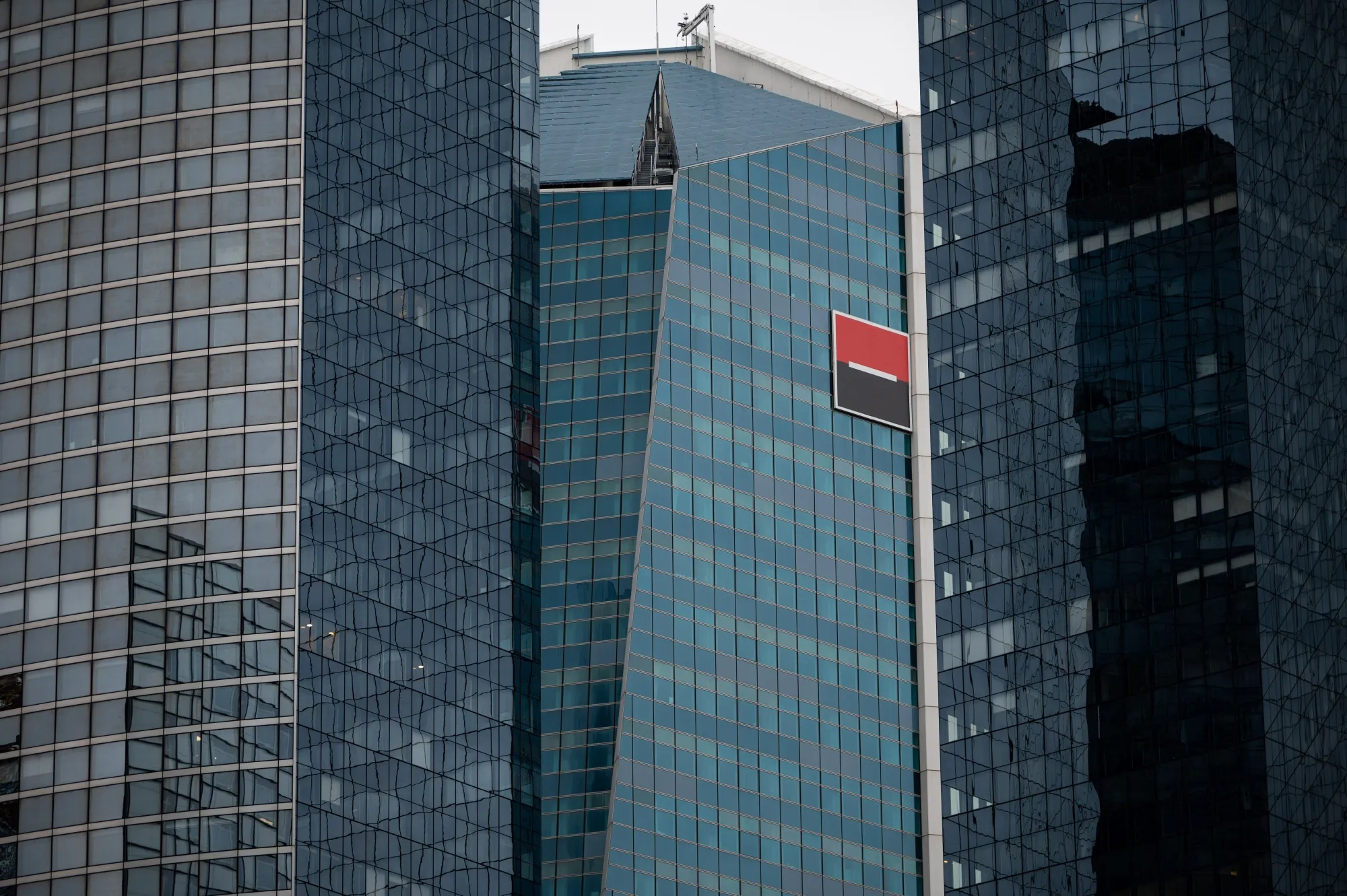 The Societe Generale SA&nbsp;headquarters in the La Defense business district of Paris.