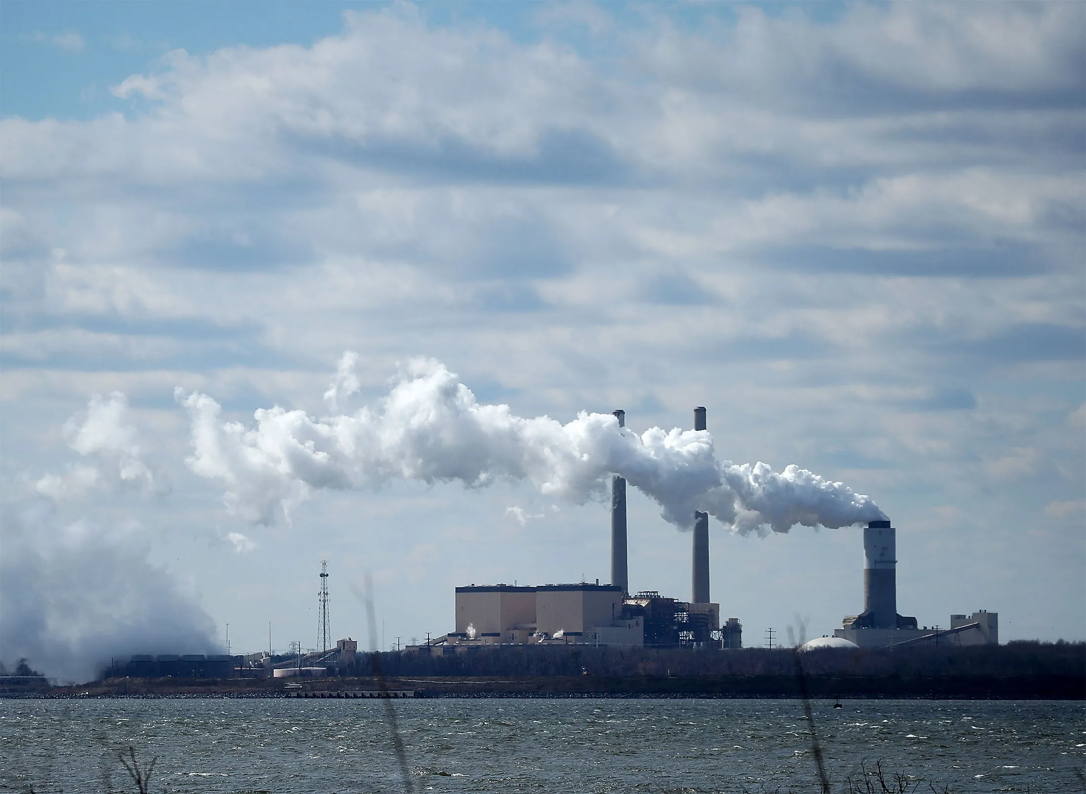 The Brandon Shores coal-fired power plant in Baltimore, Maryland.