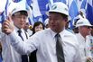 Wang Jing of HKND Group gives a thumbs up at the inauguration of the construction of an inter-oceanic canal in Tola, Nicaragua, on Dec. 22, 2014.&nbsp;
