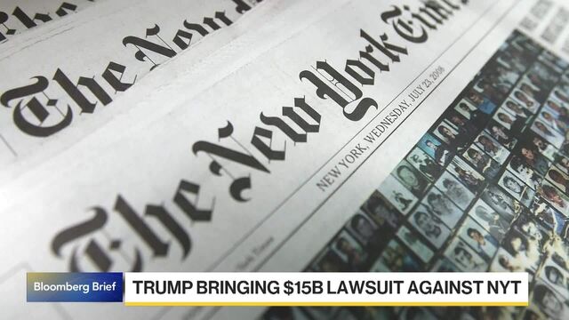 Trump Says He's Bringing $15 Billion Lawsuit Against New York