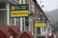 Leanne Wood, leader of Plaid Cymru Campaigns in Porth, South Wales