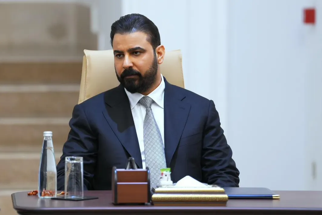 Ali al-Zaidi&nbsp;in Baghdad, in a handout photo released by the Iraqi Presidency Office,&nbsp;on April 27.
