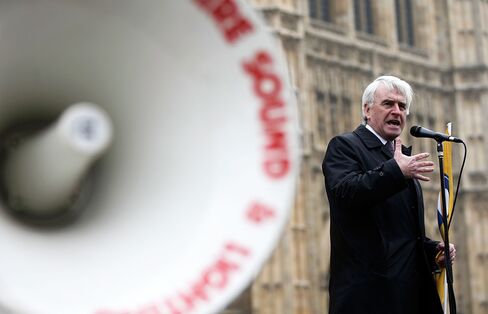 Newly appointed shadow chancellor John McDonnell. Photographer: Matthew Lloyd/Getty Images