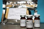 The Minnesota Department of Health shows shows vials of the injectable steroid product made by New England Compounding Center implicated in a fungal meningitis outbreak in October 2012
