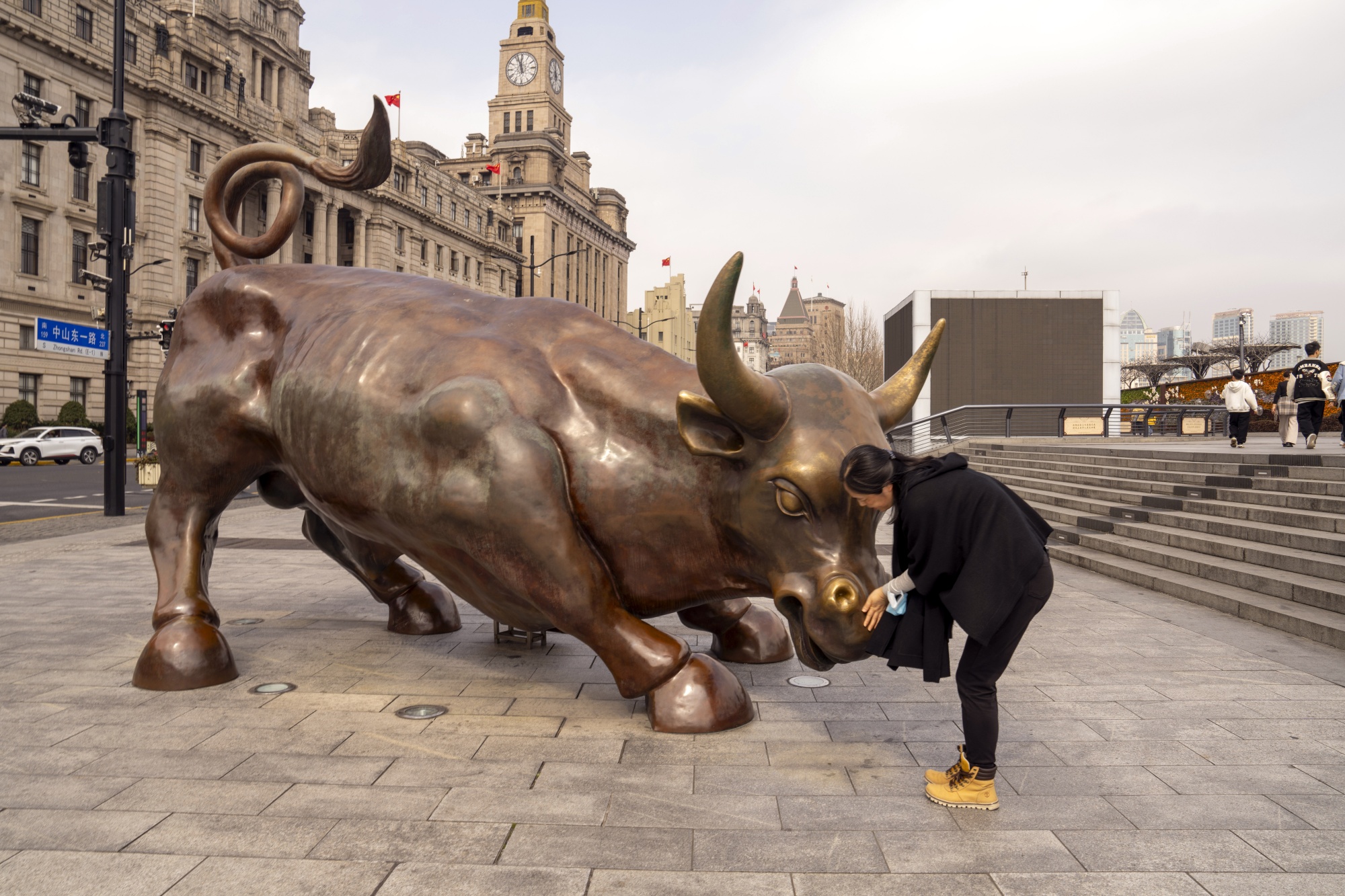 The Bund Bull in Shanghai.