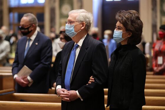 Biden, McConnell Join in Prayer But Face Tests of Fraught Ties