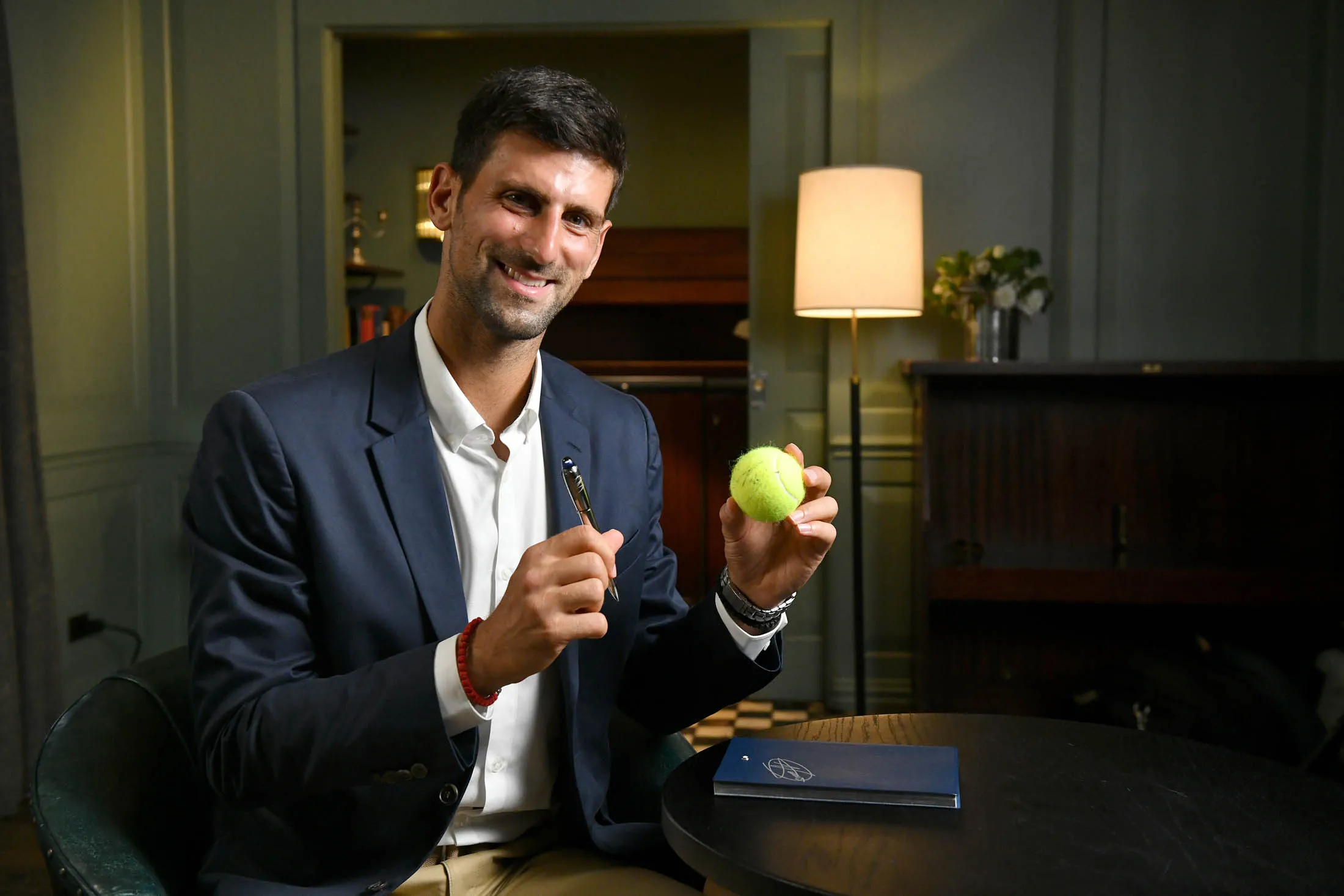 Novak Djokovic at the Montblanc event in New York on&nbsp;Aug.&nbsp;21.