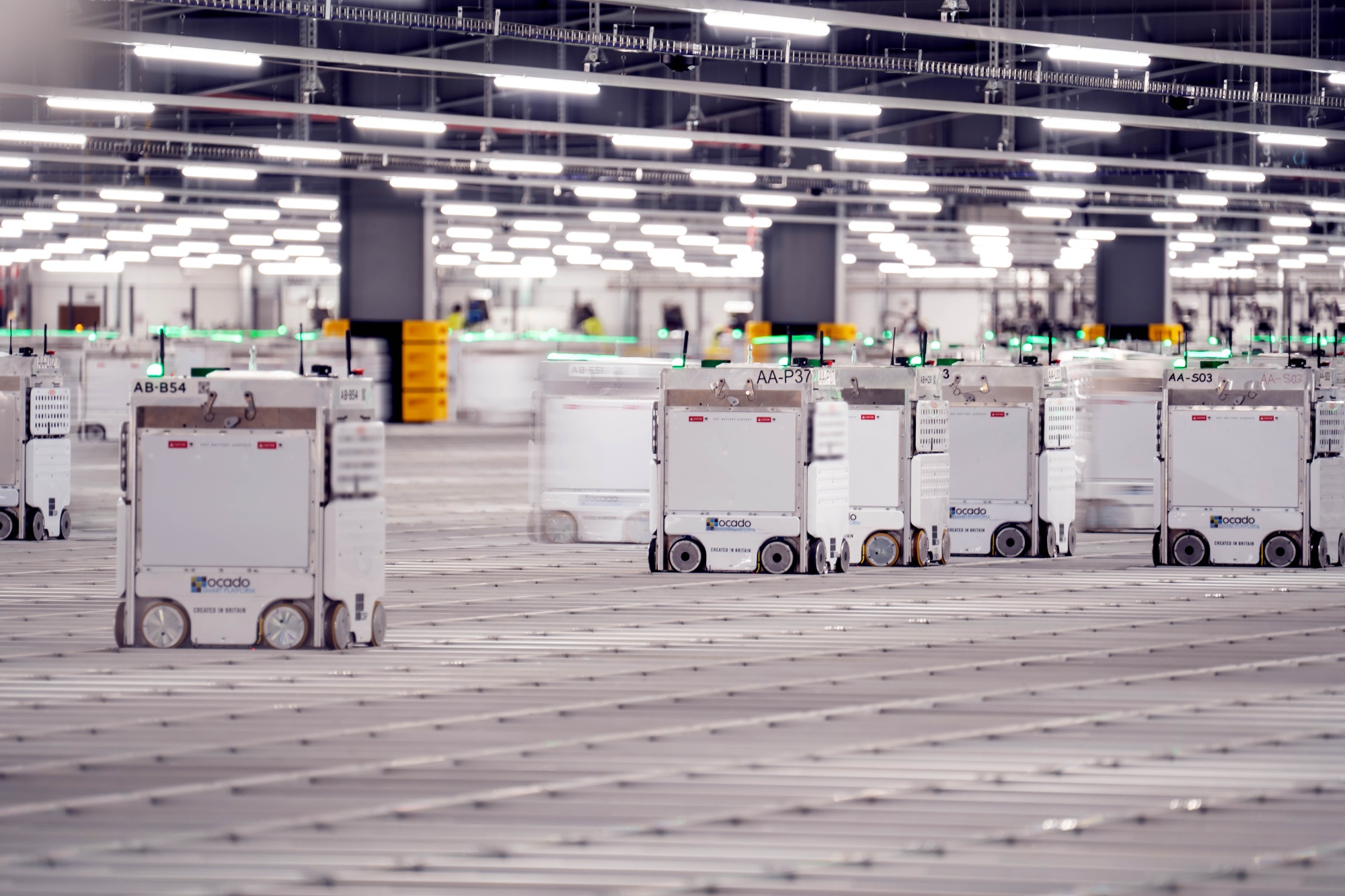 Ocado’s highly automated warehouse in Erith, U.K.