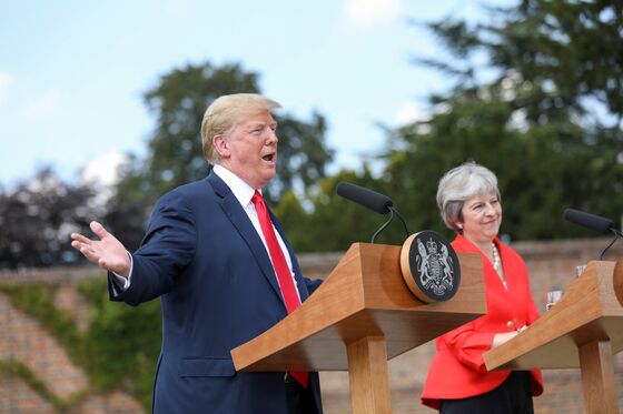 Trump’s Praise Ends Tough Week for Theresa May