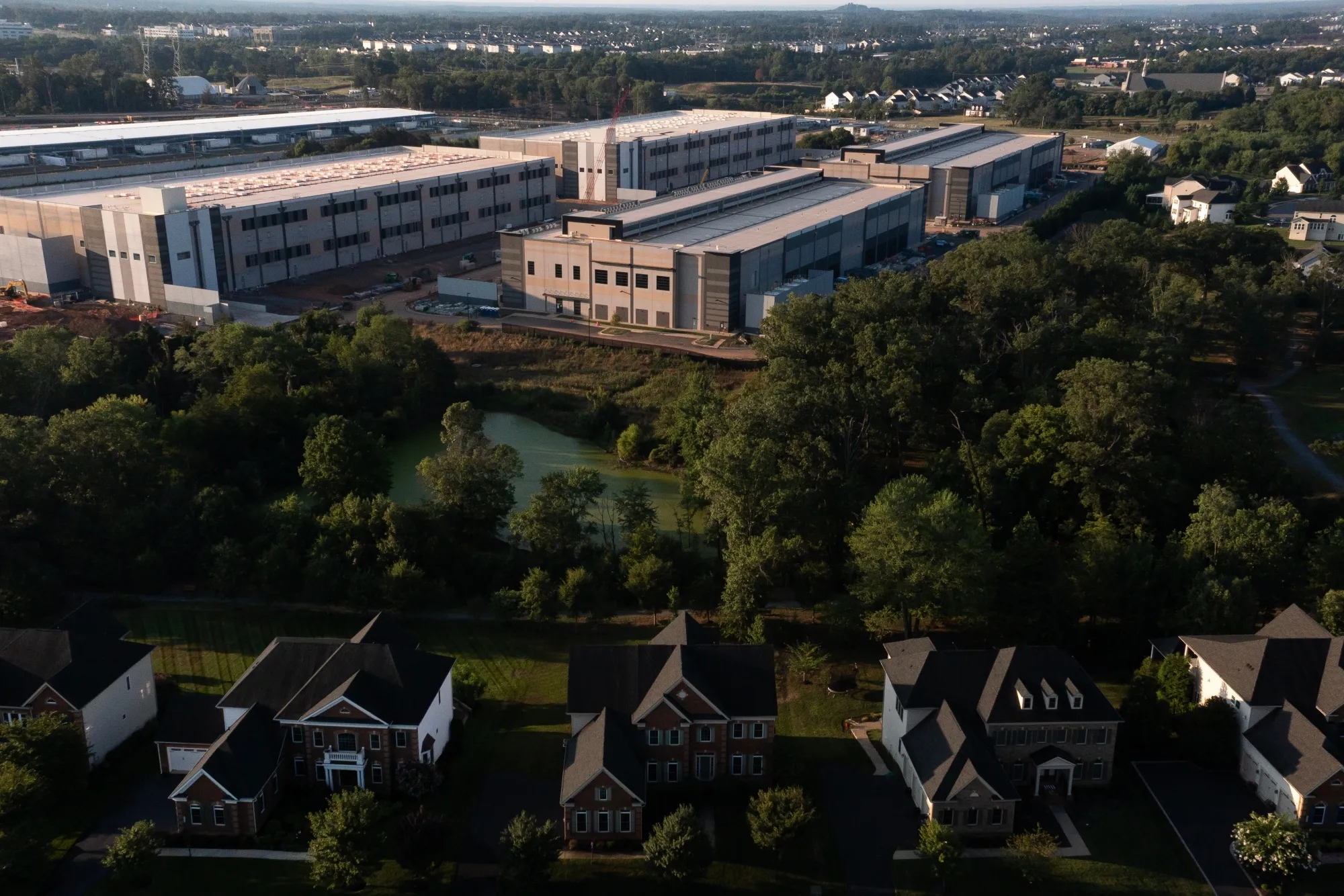 An Amazon Web Services data center in Stone Ridge, Virginia.