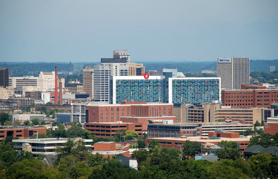Downtown Birmingham, Alabama.