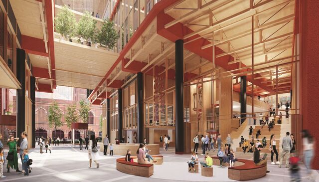 Artist’s impression of the new British Library extension.