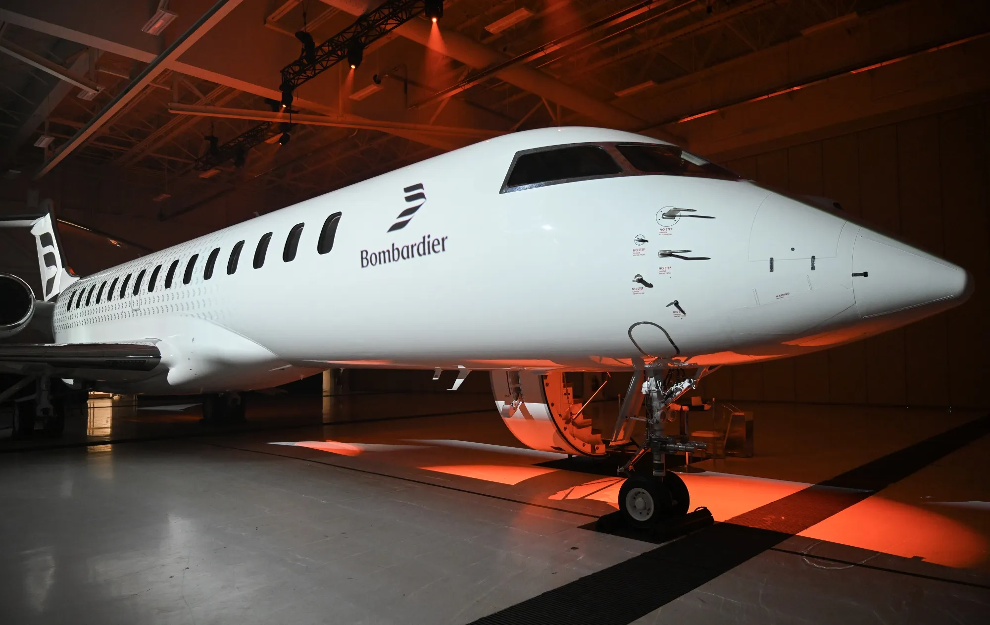 A Bombardier Global 7500 airplane