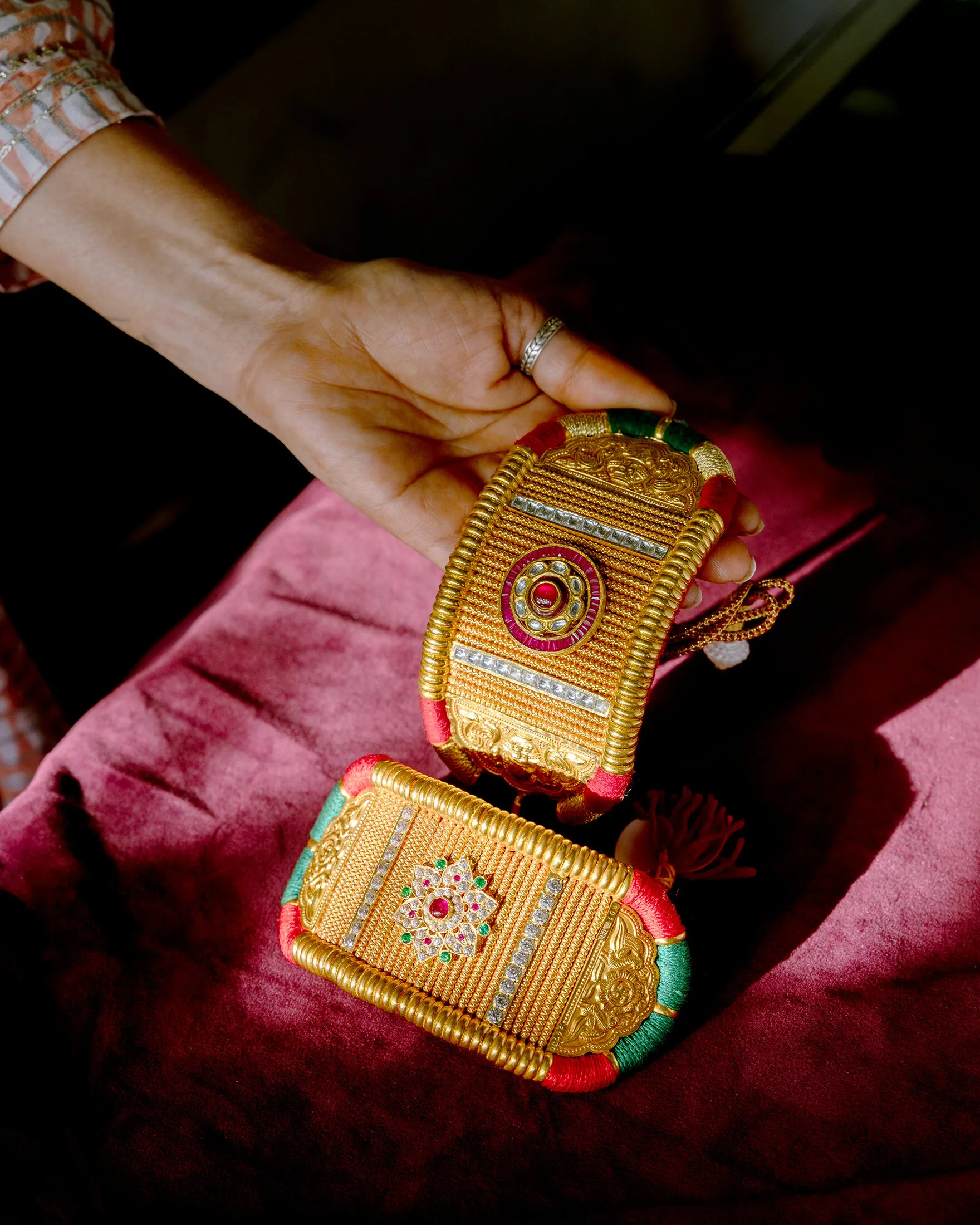 Traditional armbands at a jewelry shop in Jodhpur.