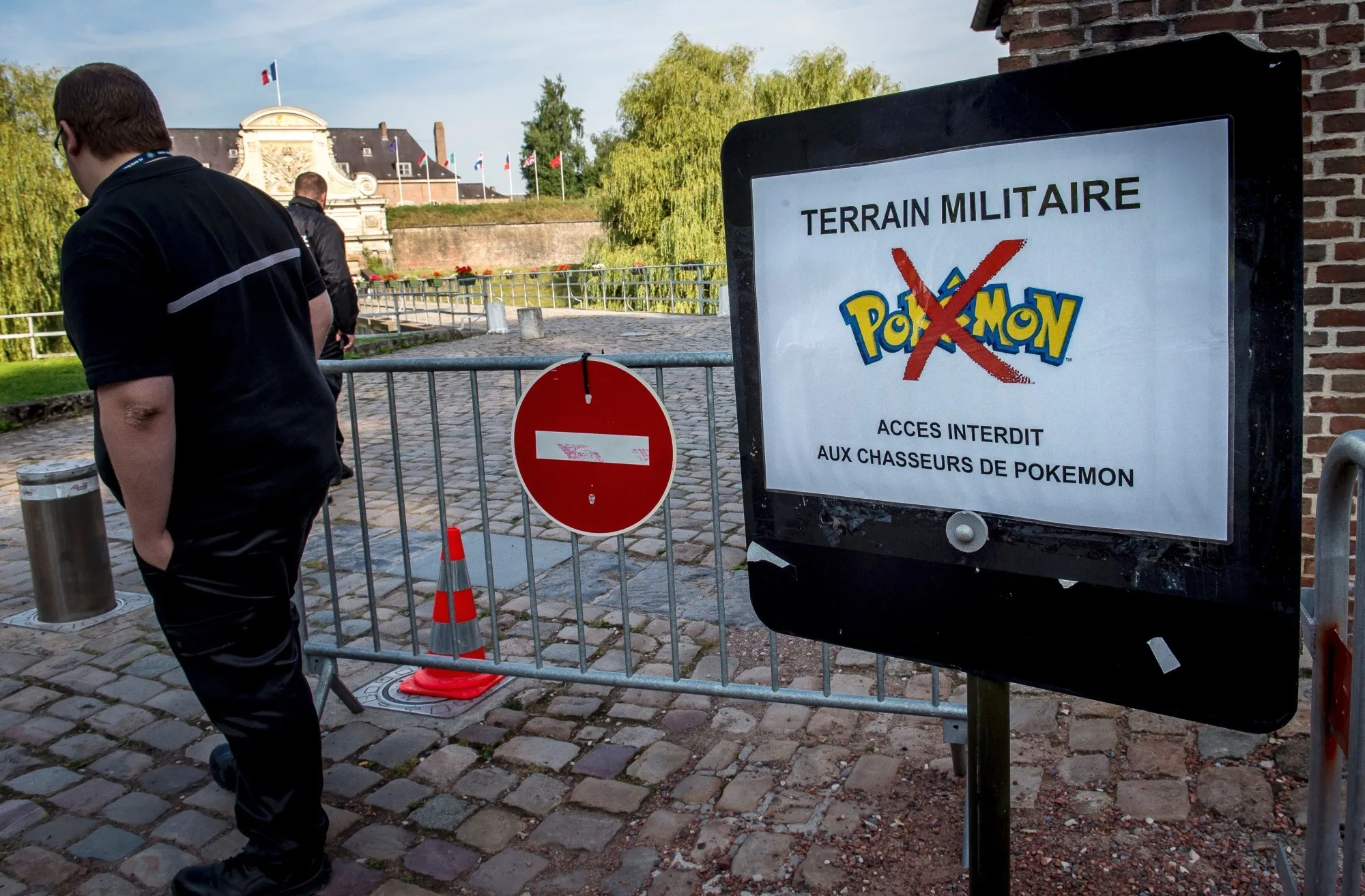 A military area in Lille, northern France, prohibits Pokemon hunting.
