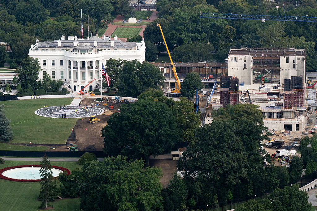 Construction continues on a new East Wing
