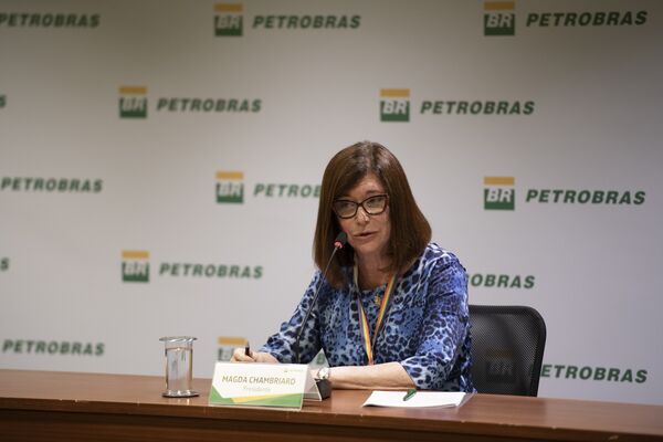 Petrobras New CEO Magda Chambriard Holds First Press Conference