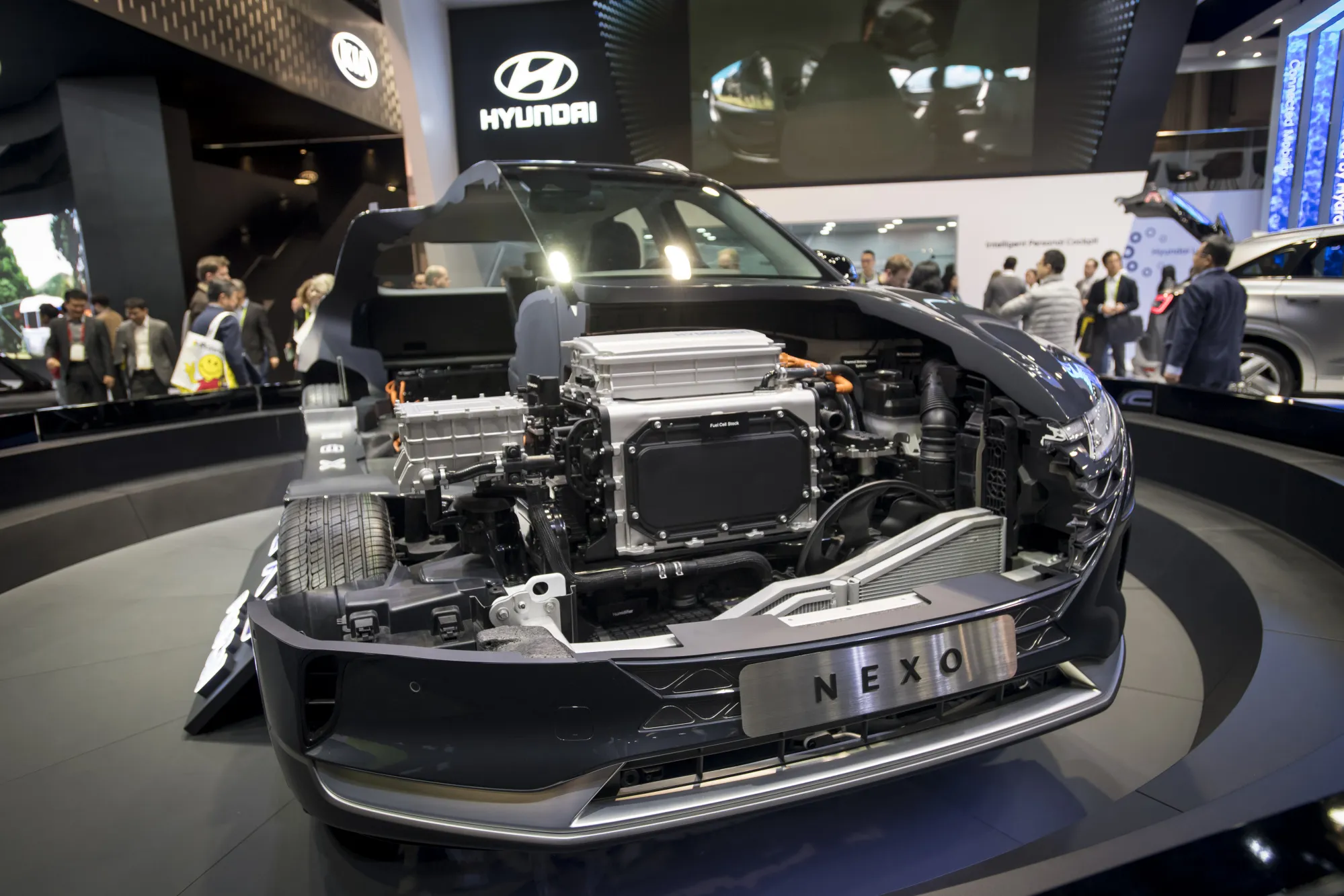 The Hyundai Nexo fuel cell car.