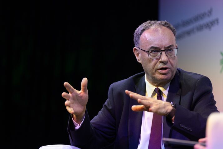Bank Of England Governor Andrew Speaks At Irish Association of Investment Managers Annual Dinner