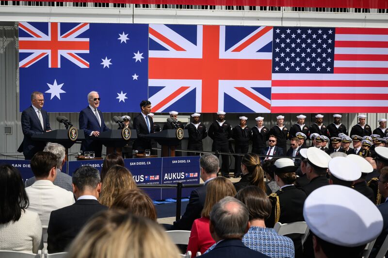 Rishi Sunak Attends San Diego AUKUS Meeting