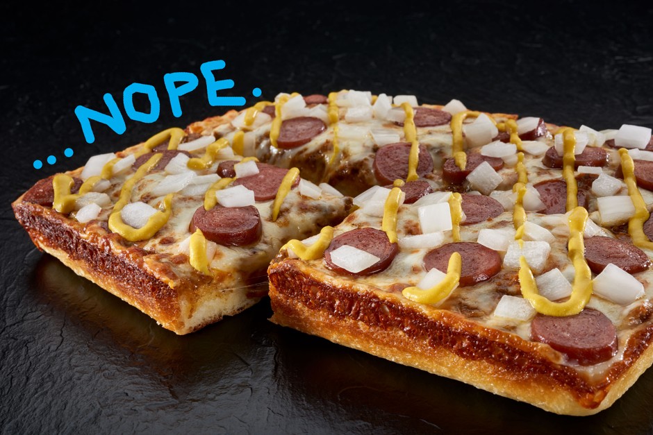 Coney Dogs and pizza should be separate foods.