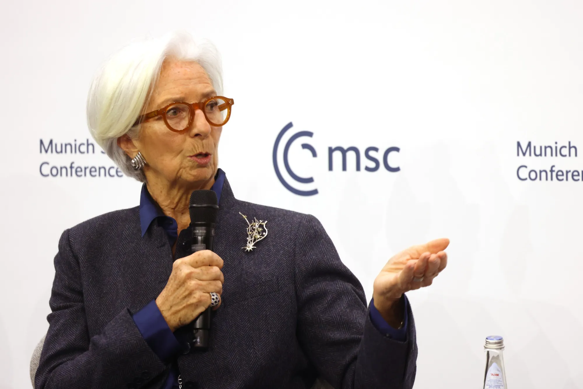 Christine Lagarde at the Munich Security Conference, on Feb. 15.